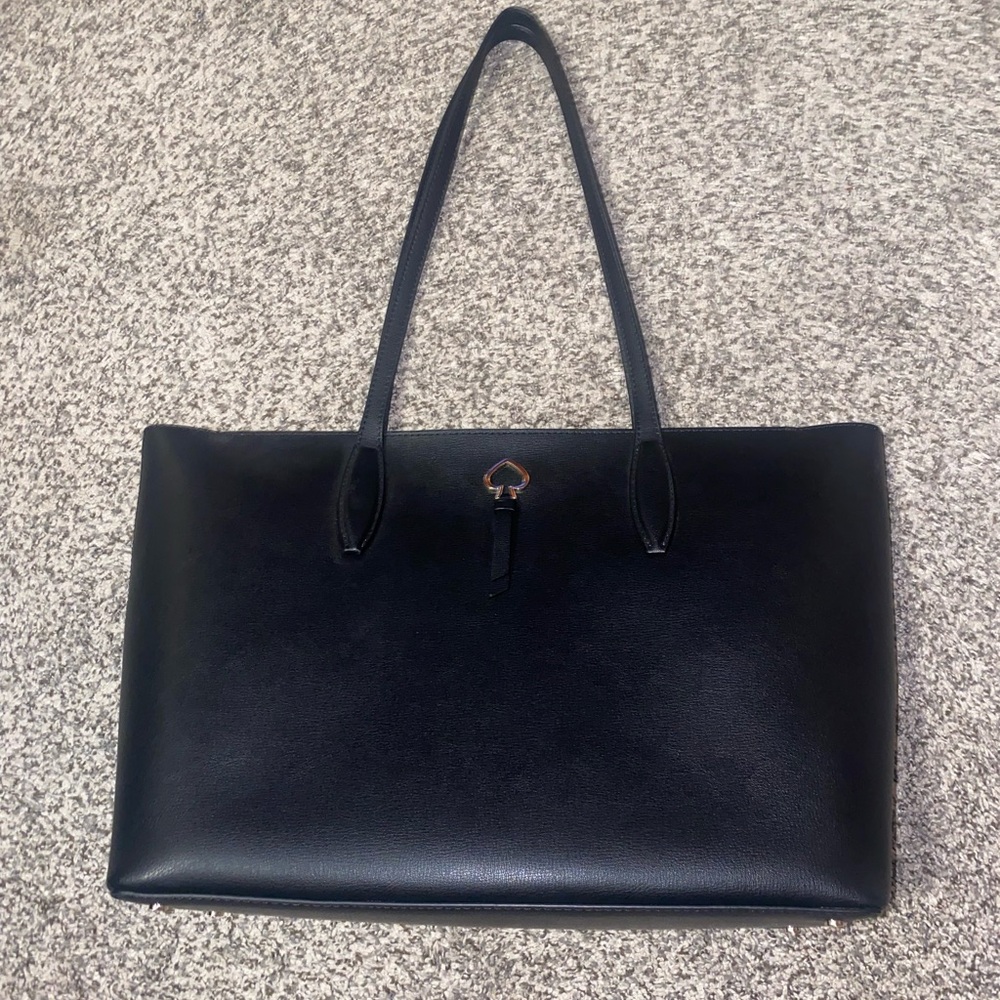 Authentic Kate Spade Black Leather Tote purse